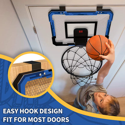 Wall-Mounted Mini Basketball Hoop Set for Indoor and Outdoor Training - Ideal for Kids
