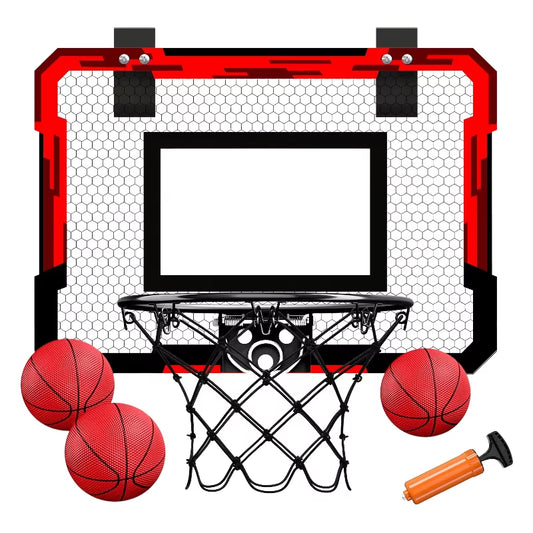 Wall-Mounted Mini Basketball Hoop Set for Indoor and Outdoor Training - Ideal for Kids