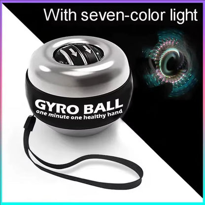 LED Wrist Ball Power Trainer Ball Auto-Start Gyroscopic Arm Hand Forearm Exerciser Power Wrist Gyro Ball Sport Fitness Equipment
