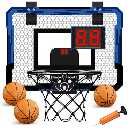 Wall-Mounted Mini Basketball Hoop Set for Indoor and Outdoor Training - Ideal for Kids