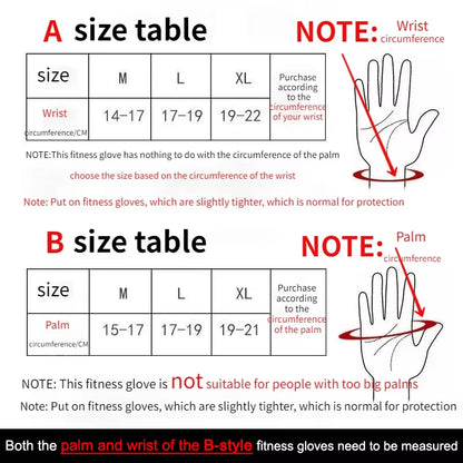 Professional Fitness Training Gloves for Men and Women - Weightlifting, Bodybuilding, and Gym Hand and Wrist Protection